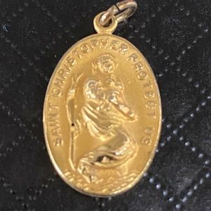 VTG 12K Gold Saint Christopher